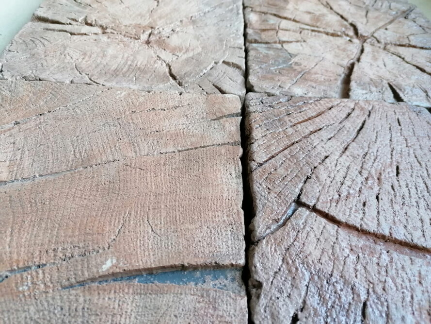 Imitácia betonového dreva